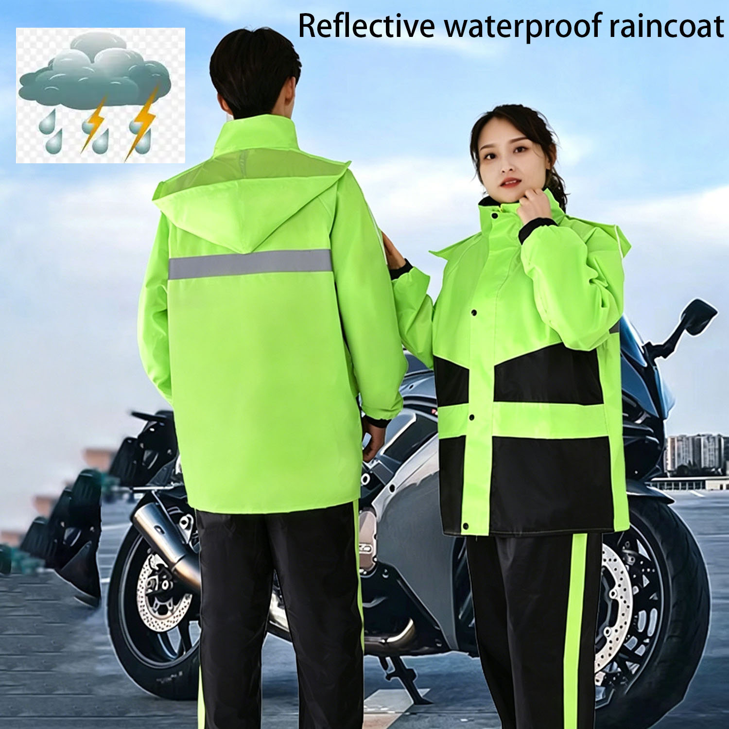 Outdoor Sport Jacket - Motorcycle Raincoat Suits Men Women Waterproof