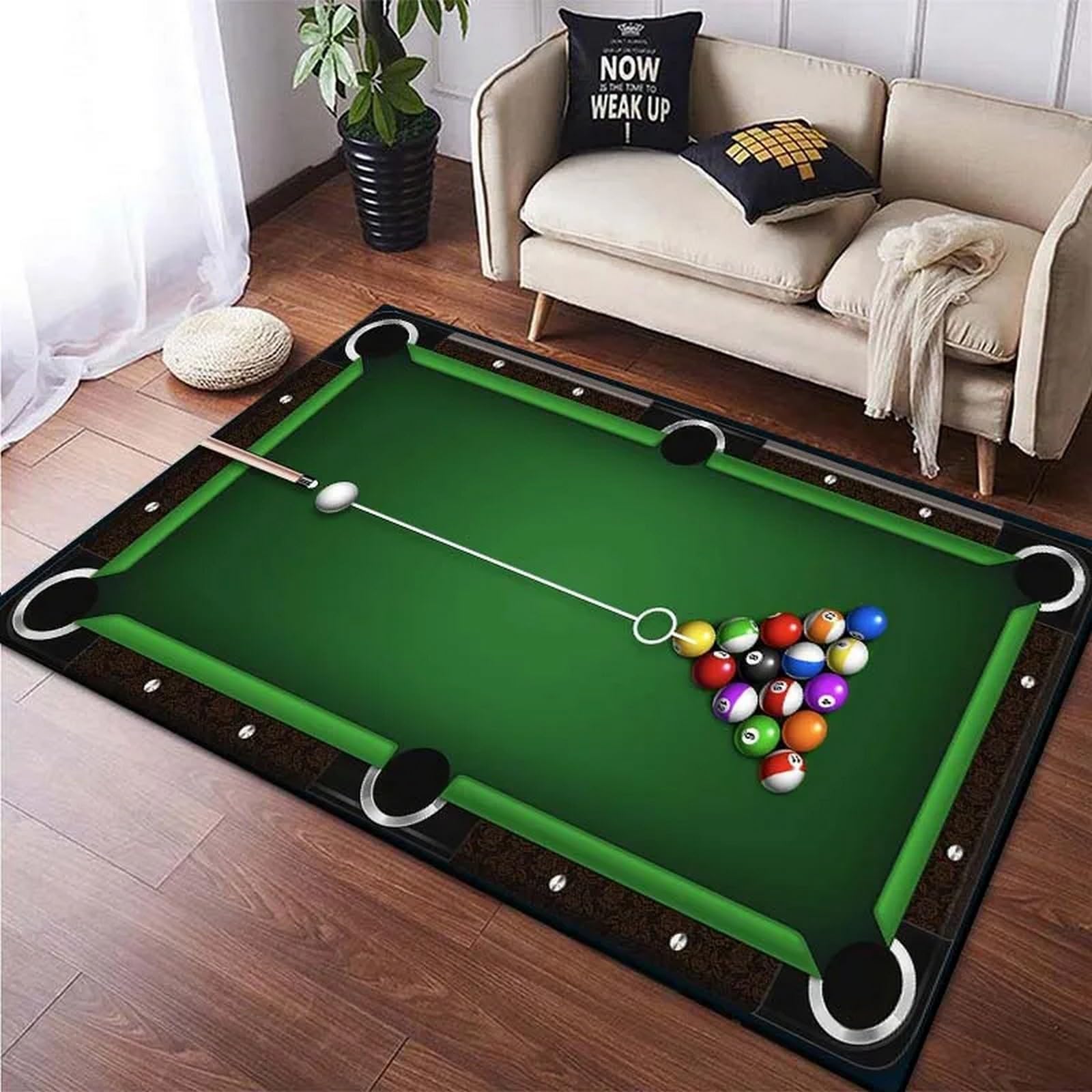 Billiards Area Rug, Ball Game  - Outdoor Sport Area 리뷰 및 가격