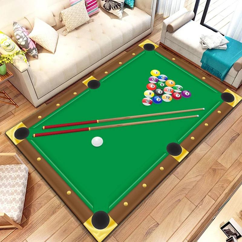 Billiards Area Rug, Ball Game  - Outdoor Sport Area 리뷰 및 가격