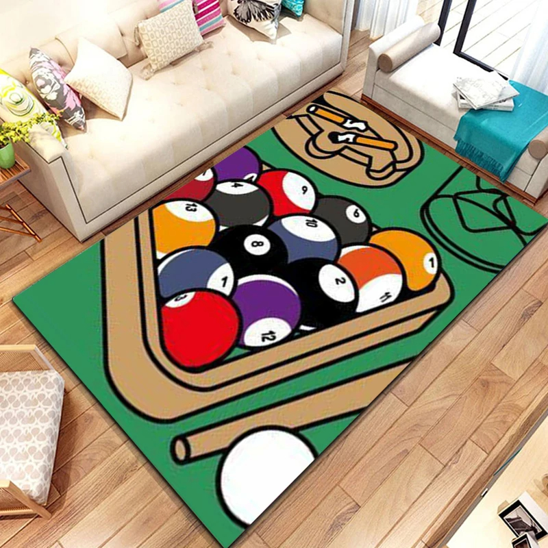 Billiards Area Rug, Ball Game  - Outdoor Sport Area 리뷰 및 가격