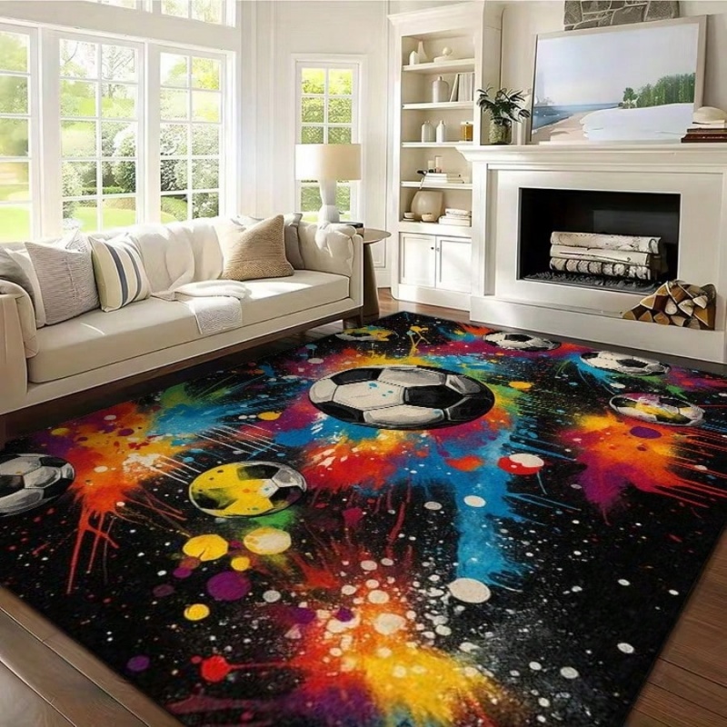Colorful Graffiti Splash Footb - Outdoor Sport Background 리뷰 및 가격