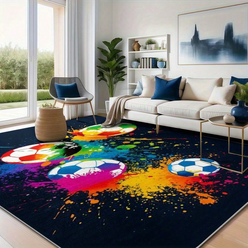 Colorful Graffiti Splash Footb - Outdoor Sport Background 리뷰 및 가격
