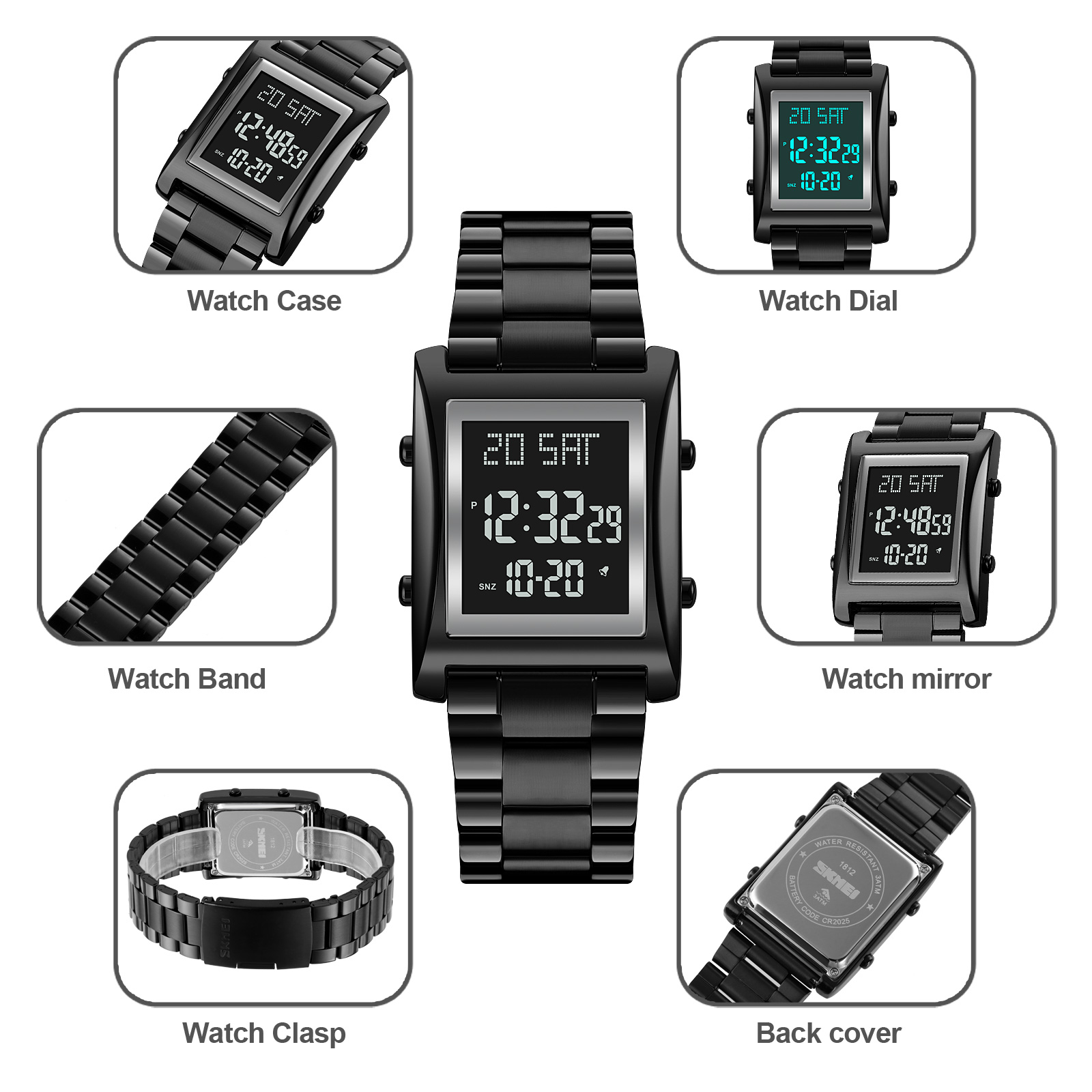 SKMEI Simple Alarm Clock Sport - Outdoor Sports List 리뷰 및 가격