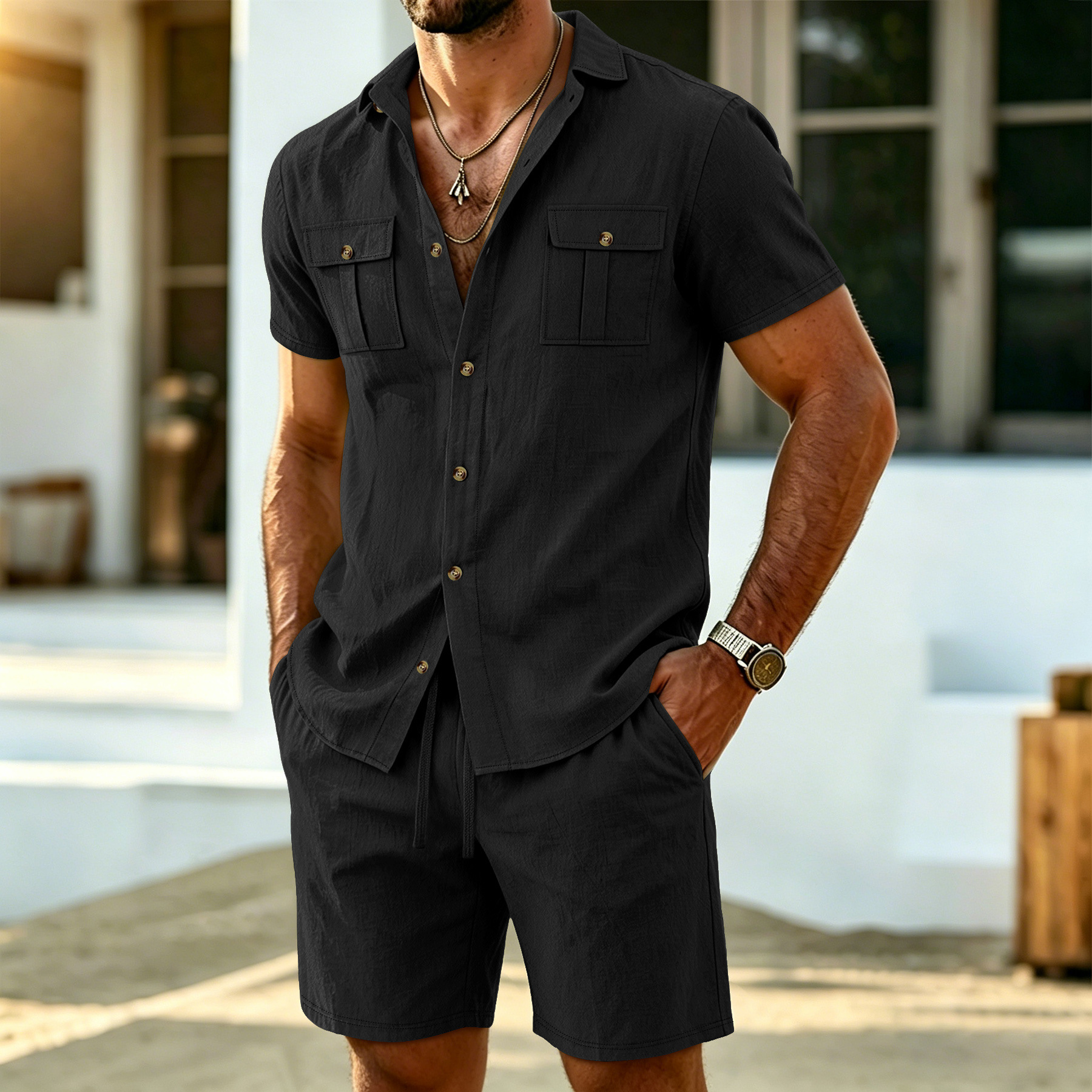 New summer men's linen outdoor - Outdoor Sport Leisure 리뷰 및 가격