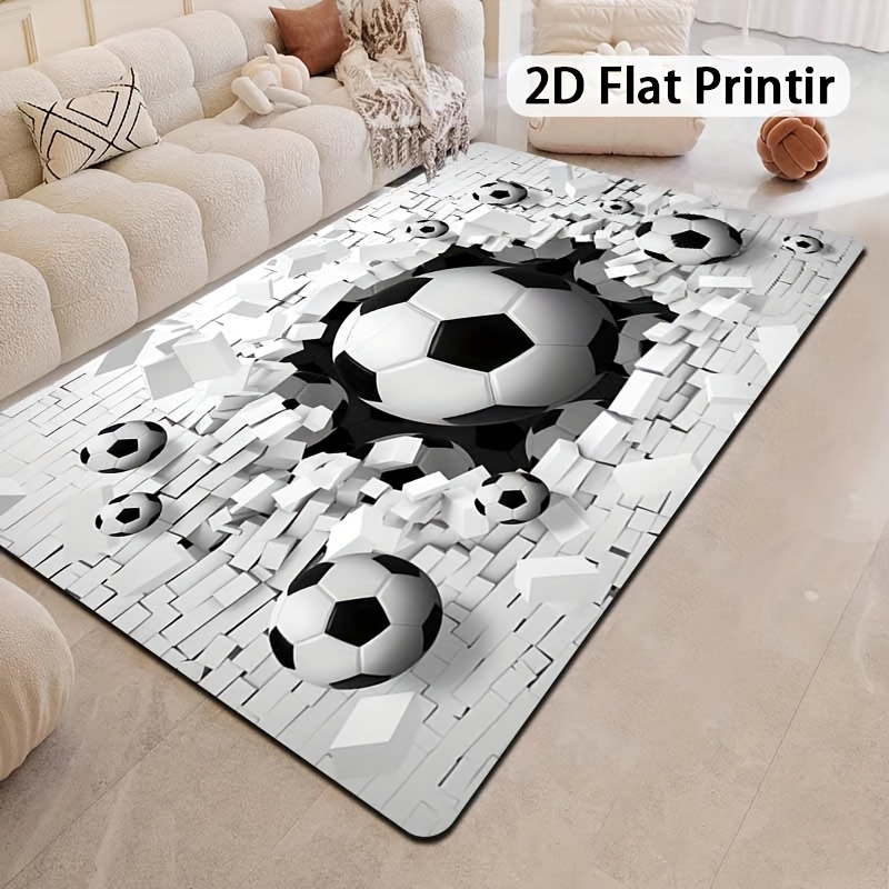 Soccer Ball 3D Effect Rug Flan - Outdoor Sport Area 리뷰 및 가격