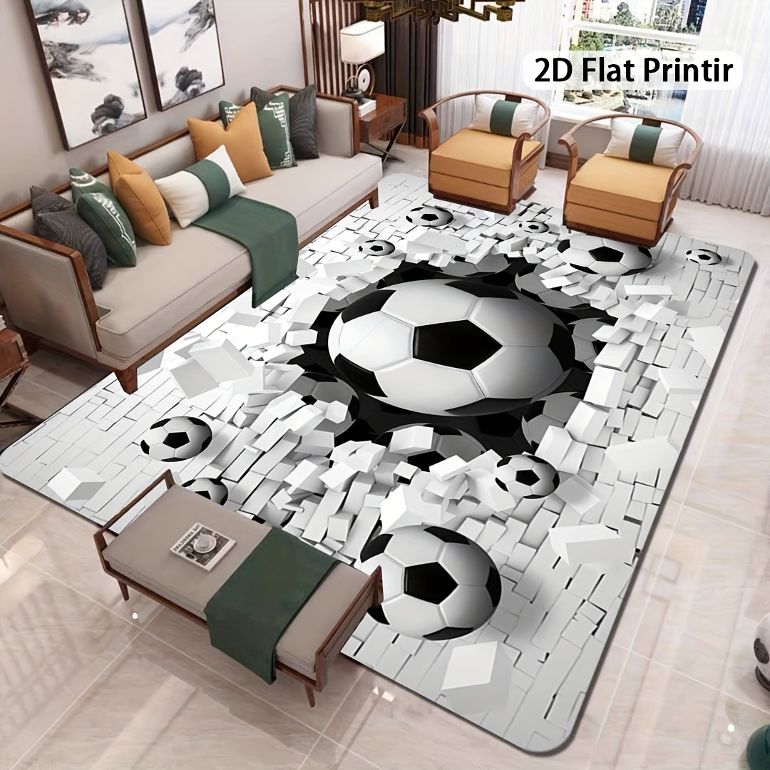 Soccer Ball 3D Effect Rug Flan - Outdoor Sport Area 리뷰 및 가격