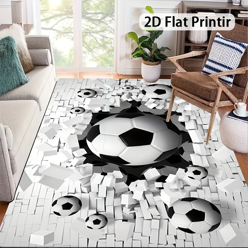 Soccer Ball 3D Effect Rug Flan - Outdoor Sport Area 리뷰 및 가격