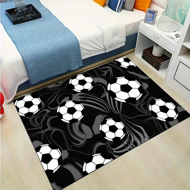 Black Gray Swirl Soccer Print  - Outdoor Sport Area 리뷰 및 가격