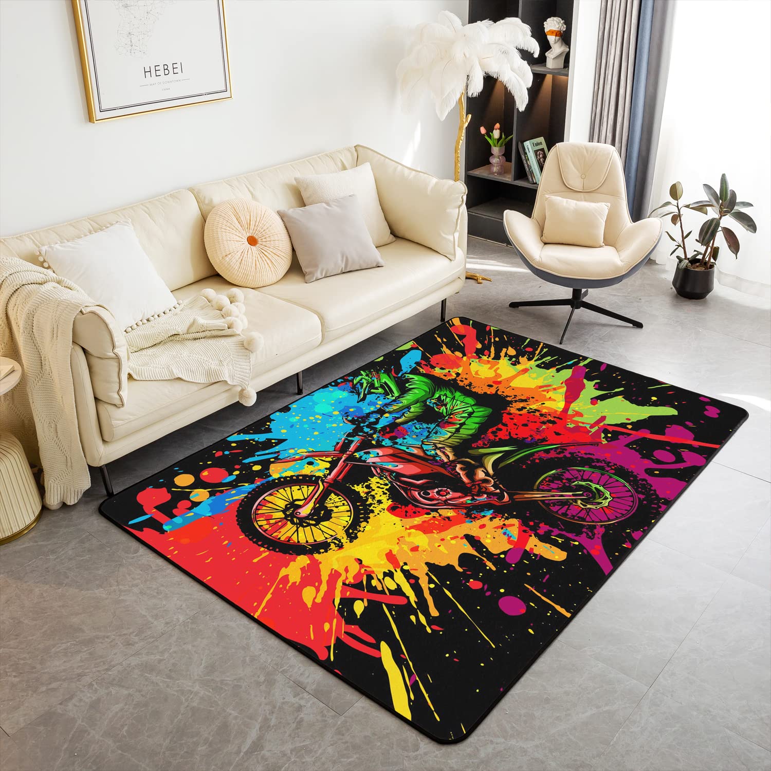 Teen Dirt Bike Area Rug for Li - Outdoor Sport Area 리뷰 및 가격