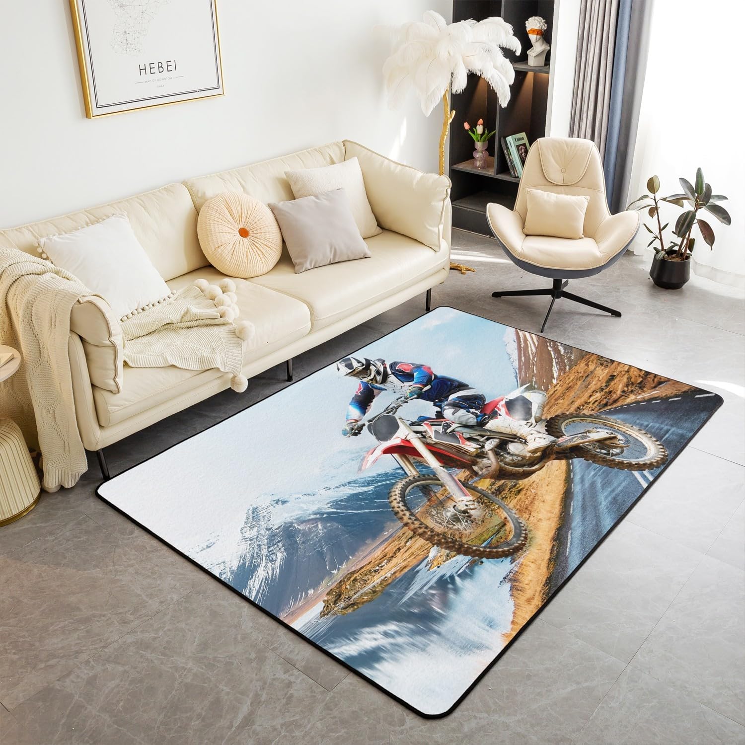 Teen Dirt Bike Area Rug for Li - Outdoor Sport Area 리뷰 및 가격