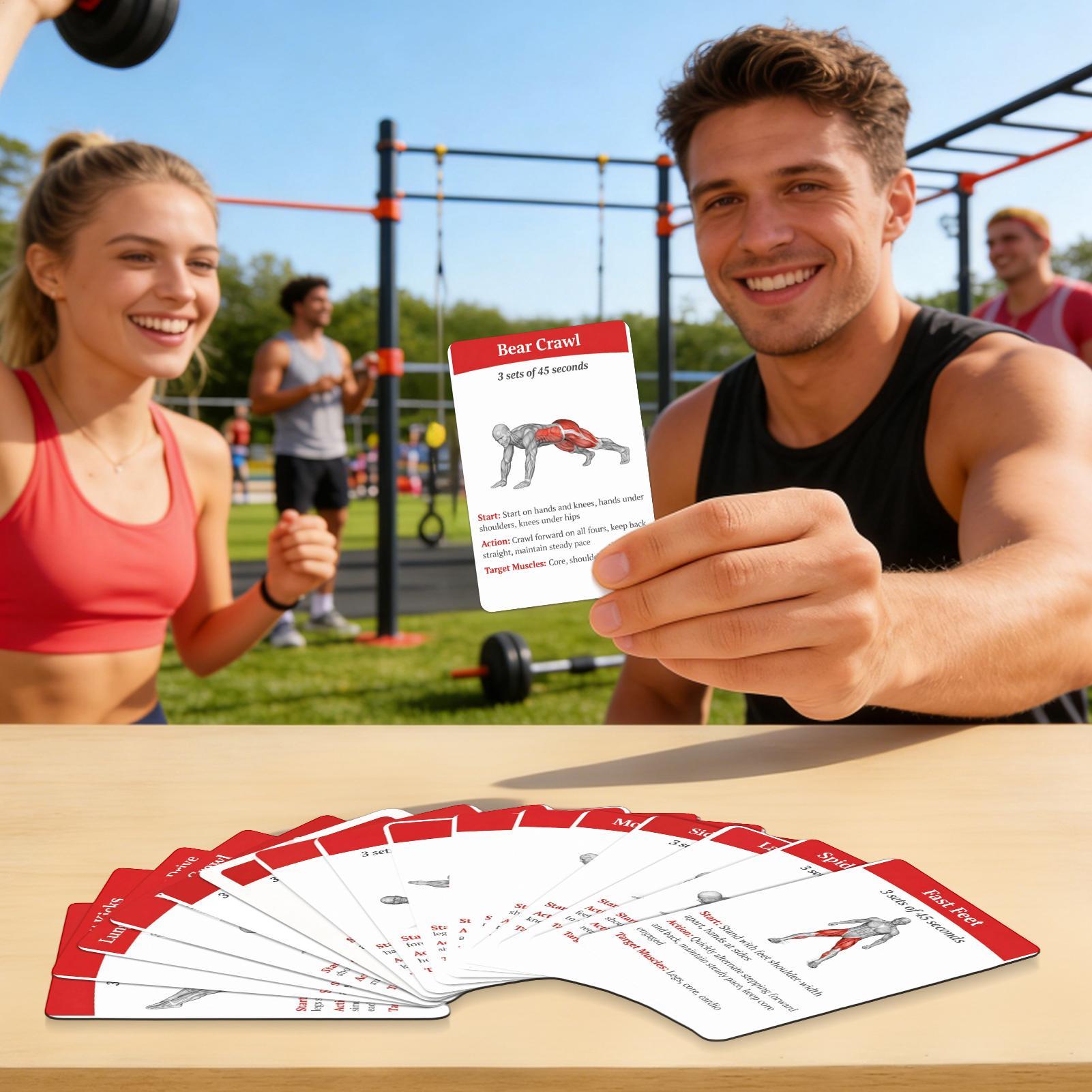 36pcs Fitness Cards Comprehens - Outdoor Sport Jas 리뷰 및 가격