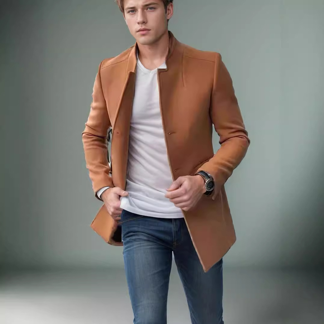 Wool Blend Blue Coat Mans Fish - Outdoor Sport Hobbies 리뷰 및 가격